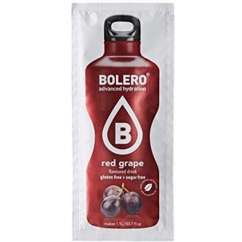 Bolero Bebida Instantánea sin Azúcar, Sabor Uva Roja - Paquete de 24 x 9 gr - Total: 216 gr
