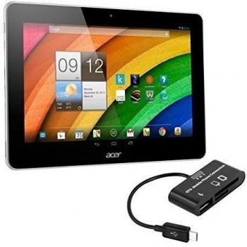 kwmobile 3en1 tarjeta micro adaptador USB OTG Reader para Acer Iconia A3-A10 / A3-A11 negro