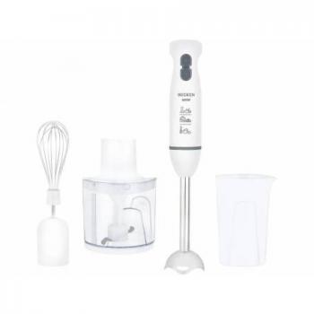 Batidora de Mano Multifuncional Becken BHB4577 600W con Accesorios (Pied Mixeur, Fouet, Hachoir 450ml y Vaso Medidor)