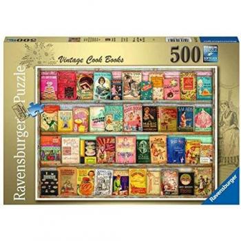 Ravensburger Aimee Stewart Vintage Cook Books 500 Piece Jigsaw Puzzle for Adults and Kids Age 10 and Up