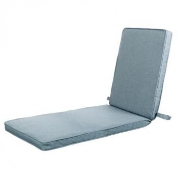 Cojín para Tumbona Azul 190 x 55 x 4 cm, tejido antilluvia