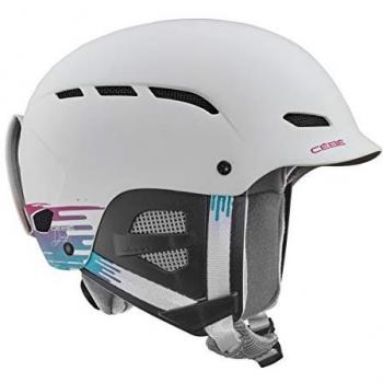 Cascos Esquí Alpino Cebe Dusk Junior Blanco, Juventud Unisex, Matt White Sunrise, Talla 54-56 cm