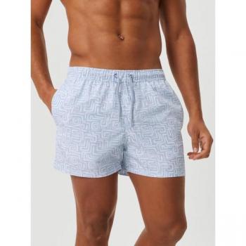 Borg Print Swim Shorts - Blue, XL