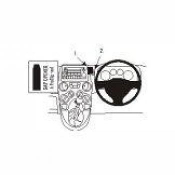 Brodit ProClip - Kit de coche para Fiat Panda 04-07