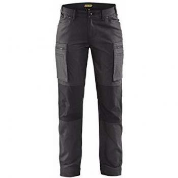 Pantalón de Trabajo Stretch para Mujer Blaklader 7159 - Gris Oscuro/Negro Talla 48/C46