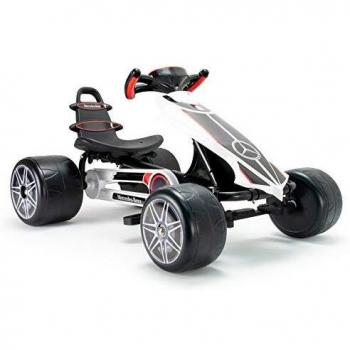 INJUSA - Go Kart Mercedes para Niños de más de 2 Años con Sillín Ajustable y a Pedales, multicolor