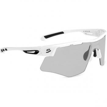 Gafas de ciclismo unisex Spiuk Mirus con lente fotocromática Lumiris II color blanco