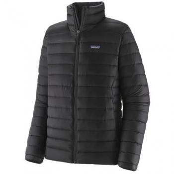 Chaqueta Patagonia Down Sweater Hombre Negro - L, ligera, con aislamiento de plumón, resistente al agua, diseño clásico con logo de Patagonia