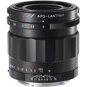 Voigtländer Apo-Lanthar 50mm f/2.0 Asférico para Montura E de Sony, Color Negro