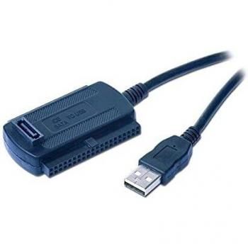Gembird AUSI01 - Adaptador USB a IDE 2.5/SATA 3.5, color negro