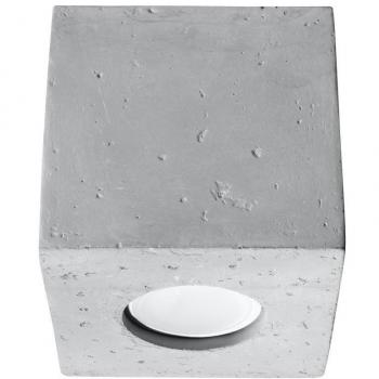 Luminaria de techo QUAD en hormigón blanco con casquillo GU10 para iluminación LED interior