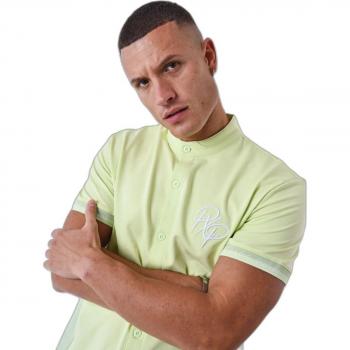 Two-Tone Mao Collar Shirt Project X Paris - XL Pistachio