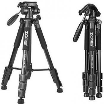 ZOMEi Z666 Trípode Viaje Ligero Para Cámaras Reflex Canon Nikon Sony Fuji