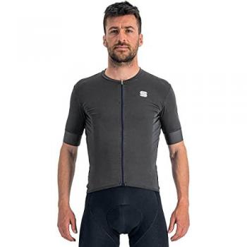 Maillot Sportful Monocrom de Manga Corta Unisex Adulto Antracita
