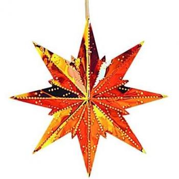 Mini estrella de latón de ocho puntas decorativa