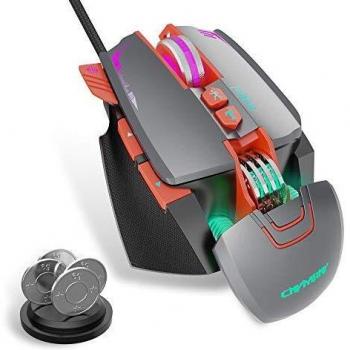 Ratón Gaming Programable 8 Botones Programables, 7 Modos de Iluminación RGB Personalizable, 3200 dpi