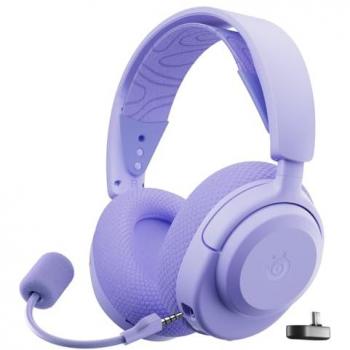 Auriculares Gaming Inalámbricos SteelSeries Arctis Nova 3XW Lavanda - Multiplataforma, Autonomía de 40h, Conexión 2.4 GHz/Bluetooth, Controladores Neodim