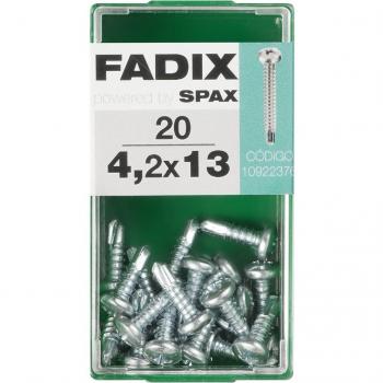 Caja de Tornillos Autotaladrantes para Chapa 4,2x13mm Cabeza Redonda - 20 Unidades
