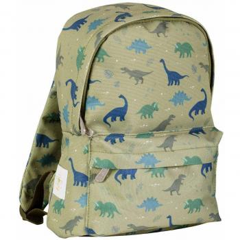 Mochila Infantil Pequeño Dinosaurio - 22x30x10 cm - Verde A Little Lovely Company