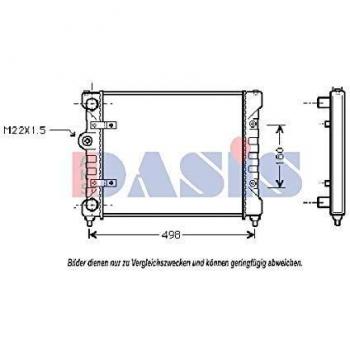AKS Dasis 040390N Radiador, refrigeración del motor