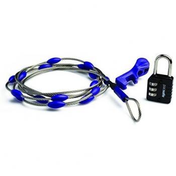 Pacsafe Wrapsafe Adjustable Cable Lock Correa para Mochila, 250 cm, Gris