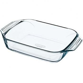 Pyrex Irresistable Easy Grip Rectangular Glass Roaster 27 x 17cm Transparent