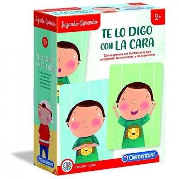 Clementoni - Te lo Digo con la cara, juguete educativo emocional, a partir de 2 años, juguete en español
