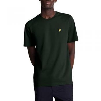 Lyle & Scott Men's Plain T-Shirt in Argyle Teal - Cotton - Size Medium