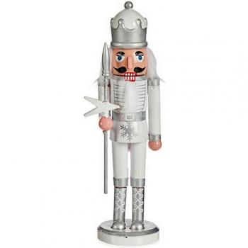 Figura Decorativa Cascanueces Blanco Plástico 18,5 x 81,5 x 16,5 cm