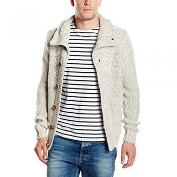 !Solid Knit Teo - Cárdigan para hombre, gris