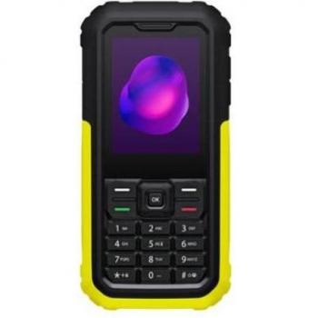 TCL 3189D Teléfono Rugged 4G Impermeable Resistente a Golpes IP68, Pantalla 2.4, Botón SOS, Dual SIM, Autonomía de 17 Días, Color Amarillo