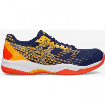 Asics Gel-Padel Exclusive 6 Hombre Zapatillas de Pádel Azul Naranja 1041A200 400