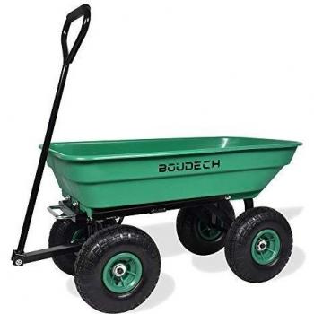 Carrito de remolque volquete 250Kg para herramientas de jardín