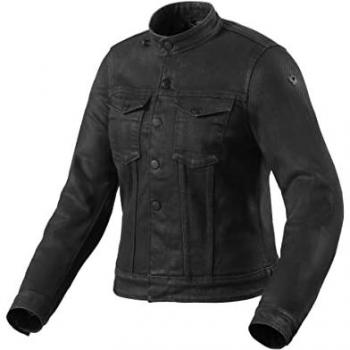 Chaqueta de Moto REV'IT! Trucker para Mujer Negra, textil, talla L