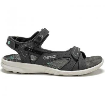 Sandalias Chiruca Finisterre 03 - Sandalias planas de mujer, color gris, diseño cómodo y ligero, suela antideslizante, material resistente al agua y fácil de limpiar