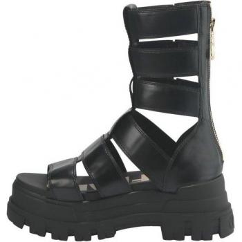 Buffalo Aspha Zeus Women's Wedge Sandals, Black, Size 10 UK