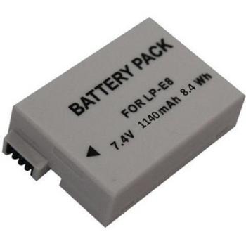 Patona 4055655034982 - Bateria comp. premium lp-e8 1140mah con infochip para canon eos 550d 600d 650d 700d