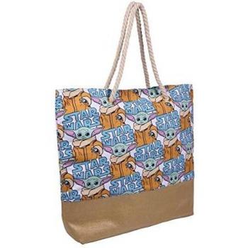 Bolso de Playa The Mandalorian The Child Beige - Cerdá Star Wars