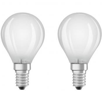 Lámpara LED E14 4W 470 lm blanco cálido (2700K) set de 2