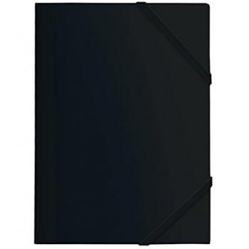 Dohe 90603 - Carpeta Polipropileno, goma plana, color negro