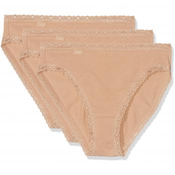 Pack 3 Bragas TAI SLOGGI 24/7 Encaje Piel y Algodón, Talla 42