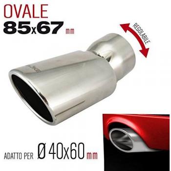 Evoke Terminal ovalado para desagües, Ø40>60 mm