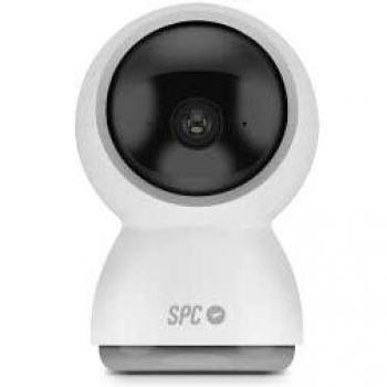 SPC Lares 360 – Cámara Inteligente de vigilancia Indoor con Cabezal 360º, Seguimiento de Personas, detección Movimiento, visión Nocturna, Audio bidireccional y tamaño reducido