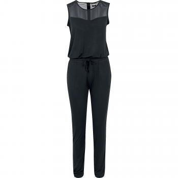 Urban Classics Women's Tech Mesh Long Jumpsuit - XS to 5XL - Black