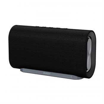 AUKEY Altavoz Bluetooth 20W con Tiempo de Reproducir de 12 horas y con Tela Tejida para iPhones, iPads, Echo Dot, Samsung, Android phones y Más