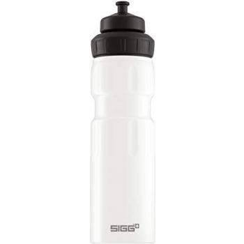 Sigg WMB Sports White Touch, botella de agua deportiva, 0.75 L, aluminio, libre de BPA, blanco