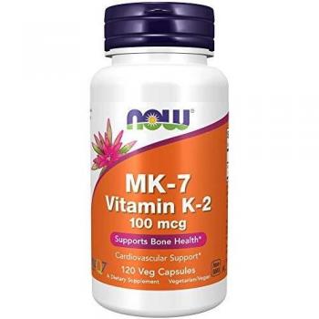 Now Foods Vitamin K2 MK-7 100mcg - 120 Veggie Capsules