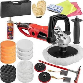 TecTake Máquina Pulidora Limpieza Profesional 1600W + Set 5