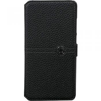 Funda Cartera Huawei P30 Efecto Grano - Negro