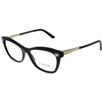Versace 0Ve3224, Monturas de Gafas para Mujer, Black, 54